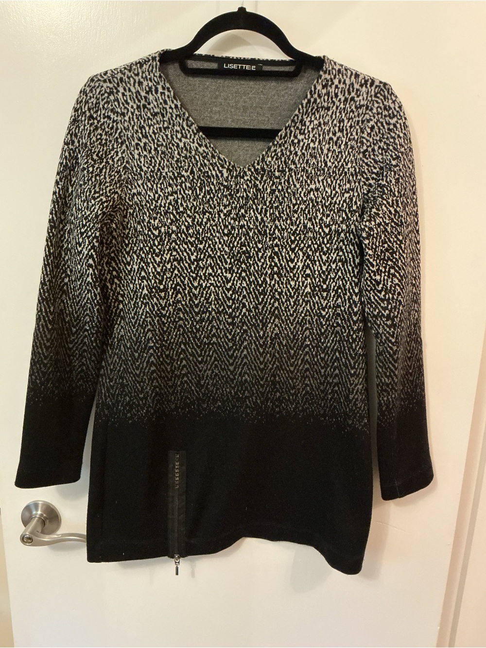 Isabel Marant Black & Gray Gradient V-Neck Sweater